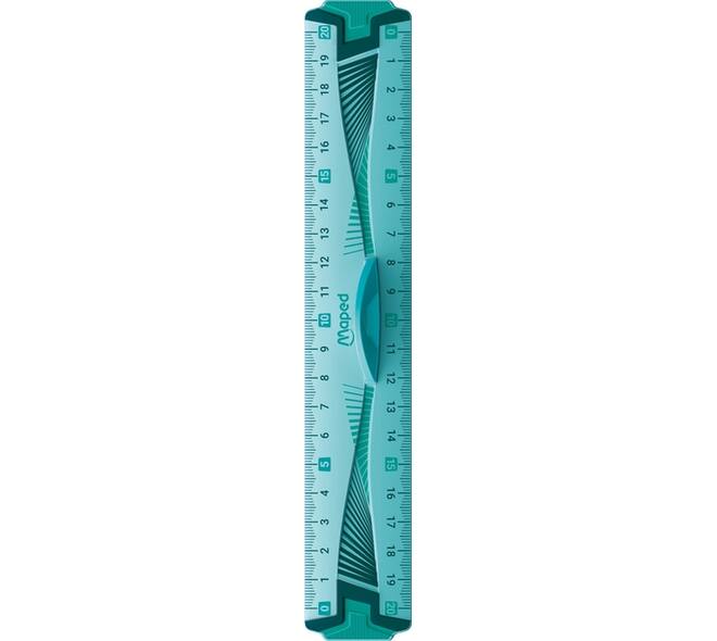 Liniaal Maped Flex met grip 20cm assorti
