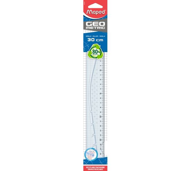 Liniaal Maped Geometric 30cm transparant