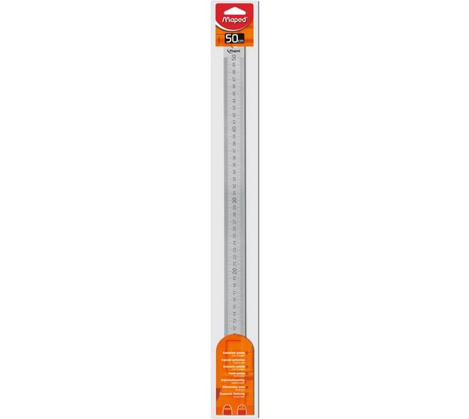 Liniaal Maped metaal 50cm
