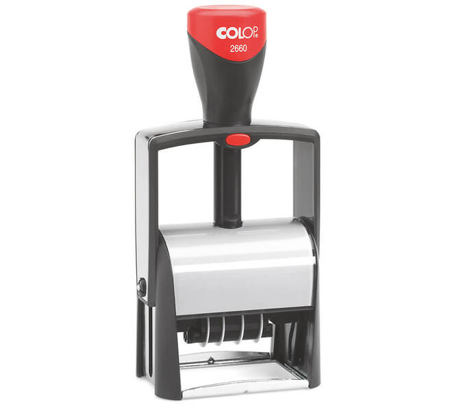 Woord-datumstempel Colop Heavy Duty 2660 Classic Line personaliseerbaar