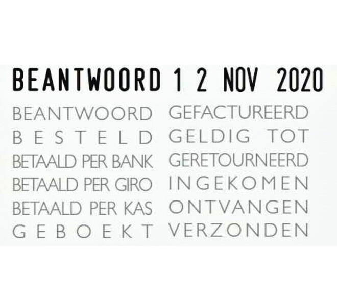 Woord-datumstempel Colop 04000/WD 12 teksten