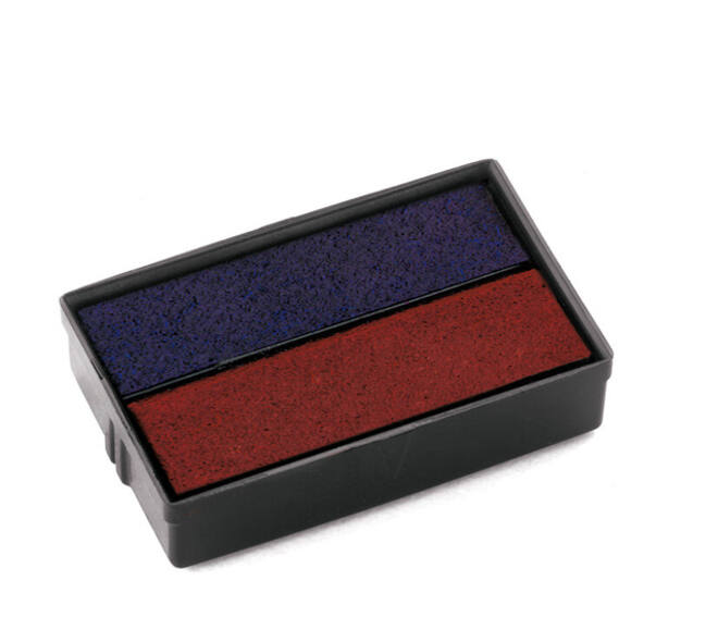 Stempelkussen Colop E/10/2 blauw en rood