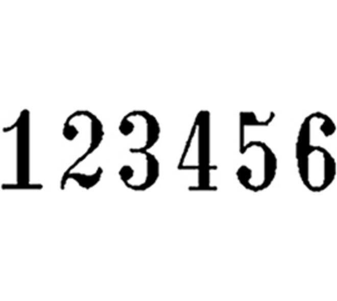 Numeroteur Reiner B6K Antiqua 4.5mm 6 cijfers