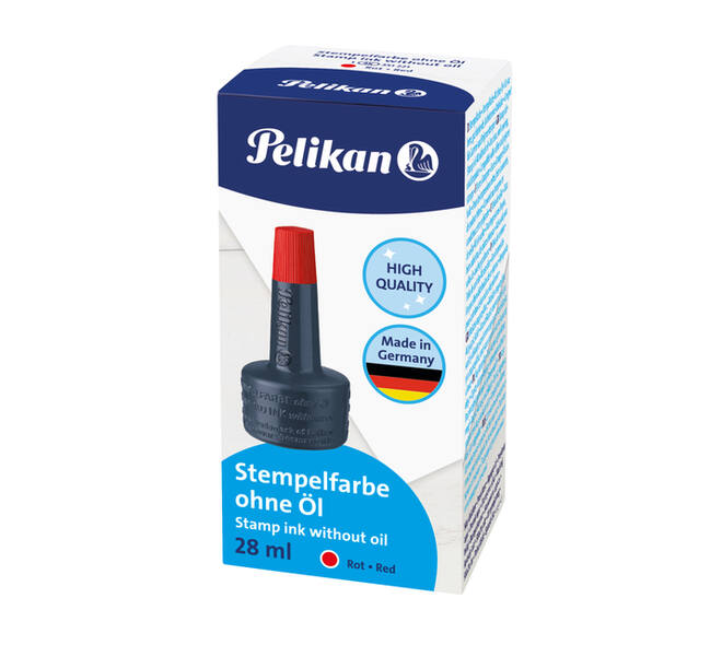 Stempelinkt Pelikan flacon 28ml rood