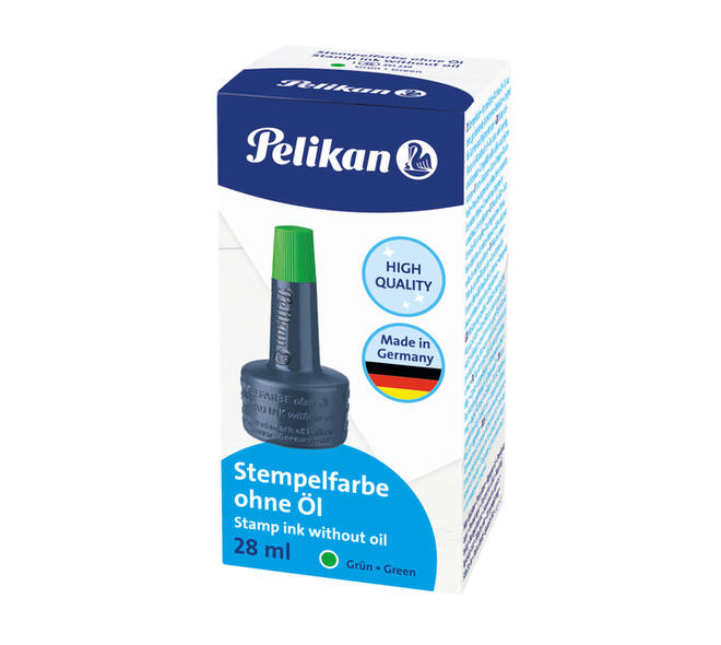 Stempelinkt Pelikan flacon 28ml groen