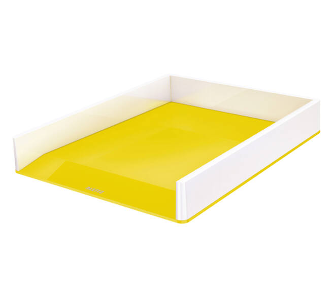 Brievenbak Leitz WOW A4 wit/geel