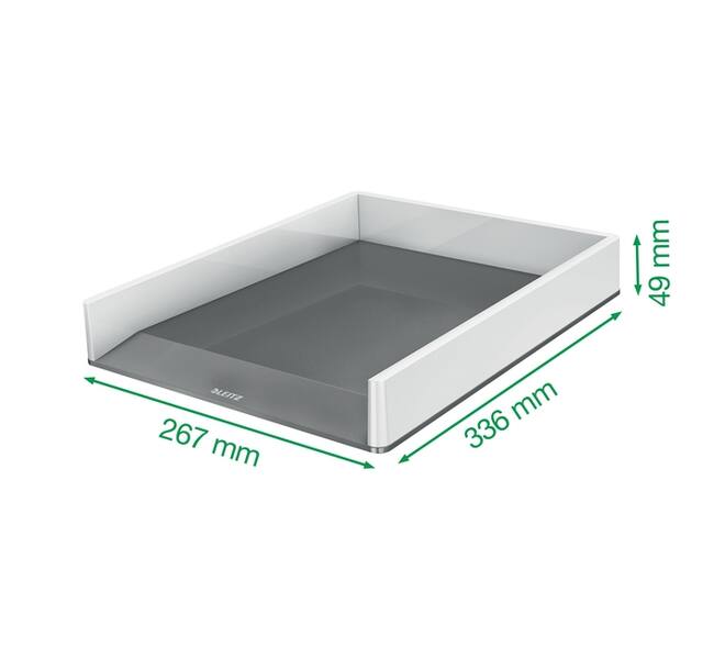 Brievenbak Leitz Wow A4 wit/grijs