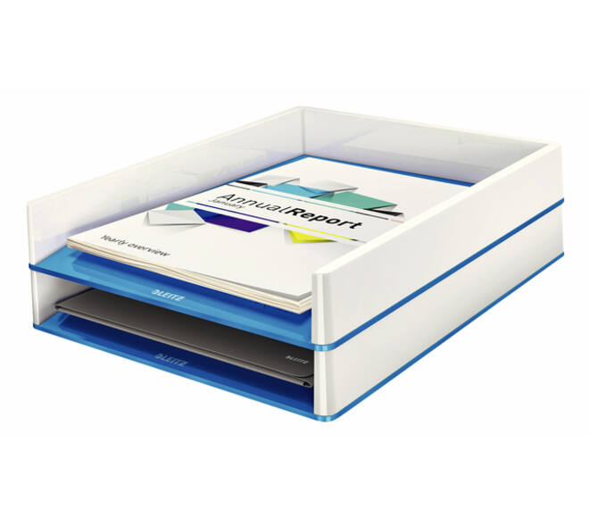 Brievenbak Leitz WOW wit/blauw