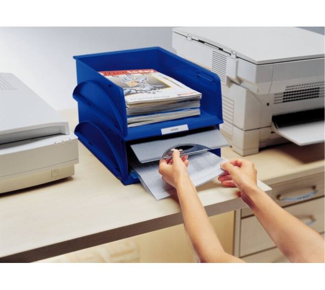 Sorteerbak Leitz 5231 Sorty met klep blauw