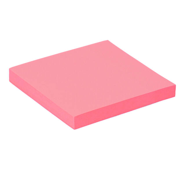 Memoblok Quantore 76x76mm roze 100 vel