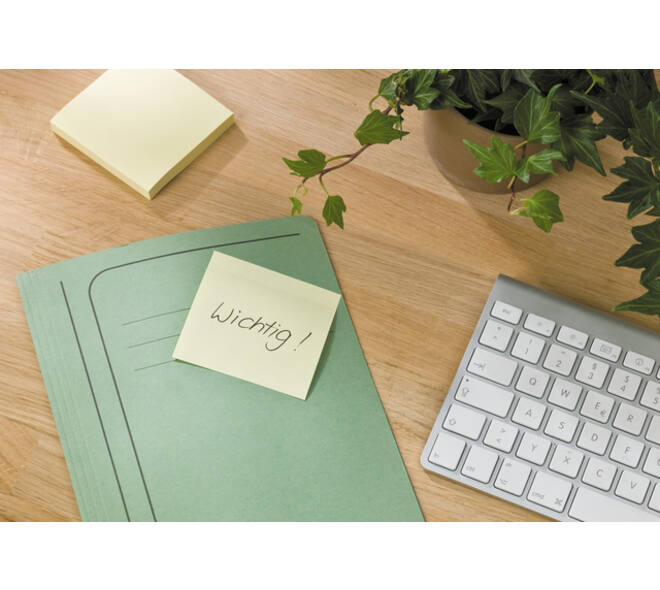 Memoblok Post-it Z-Note R330-1B recycled 76x76mm canary yellow 6 stuks