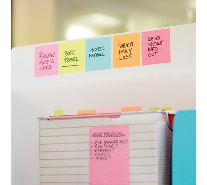 Memoblok Post-it 2030 76x76mm kubus ultra assorti