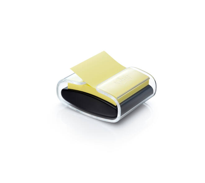 Memoblokdispenser Pro tbv Post-it Z-Notes 76x76mm incl notes transparant zwart