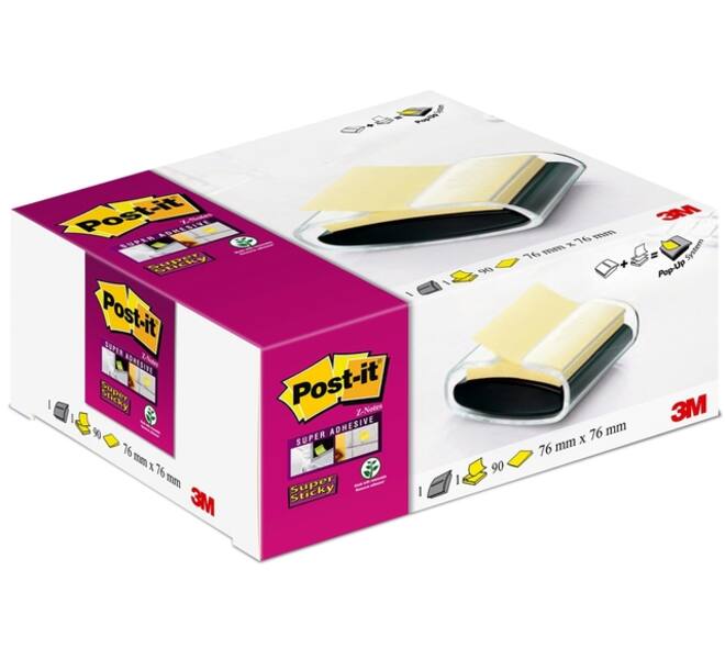 Memoblokdispenser Pro tbv Post-it Z-Notes 76x76mm incl notes transparant zwart