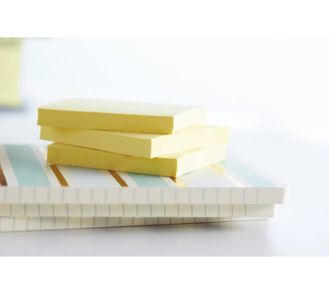 Memoblok Post-it 655 76x127mm recycled geel 16x100 vel