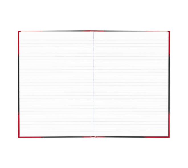 Notitieboek Bantex zwart/rood A4 lijn 70gr 96vel