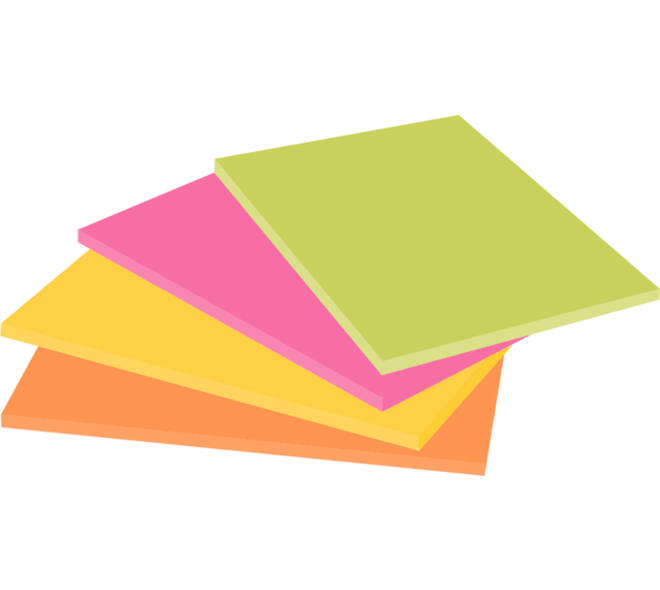 Memoblok Post-it 6445 Super Sticky 152x101mm assorti 4 stuks