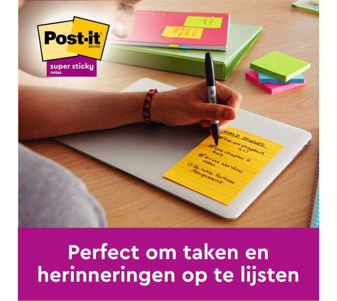 Memoblok Post-it 659 102x152mm geel