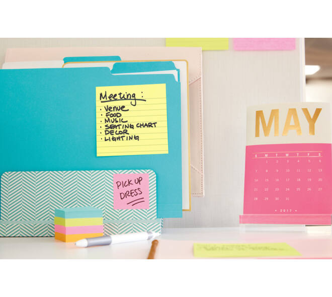 Memoblok Post-it 660 lijn 102x152mm canary yellow