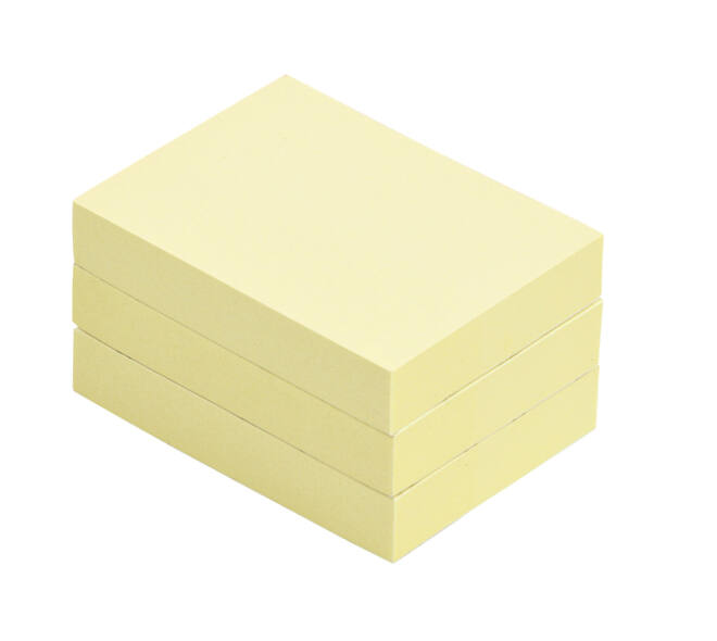 Memoblok Quantore 38x51mm geel 3 stuks