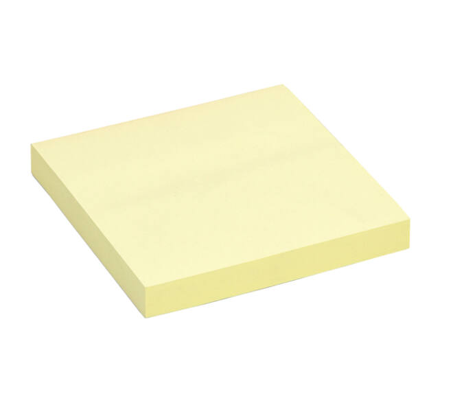 Memoblok Quantore 76x76mm geel 100 vel