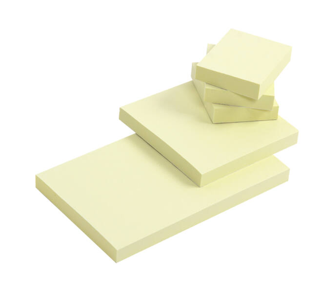 Memoblok Quantore 38x51mm geel 3 stuks