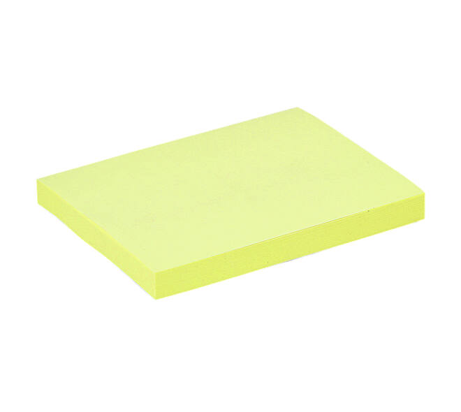 Memoblok Quantore 76x101mm geel 100 vel