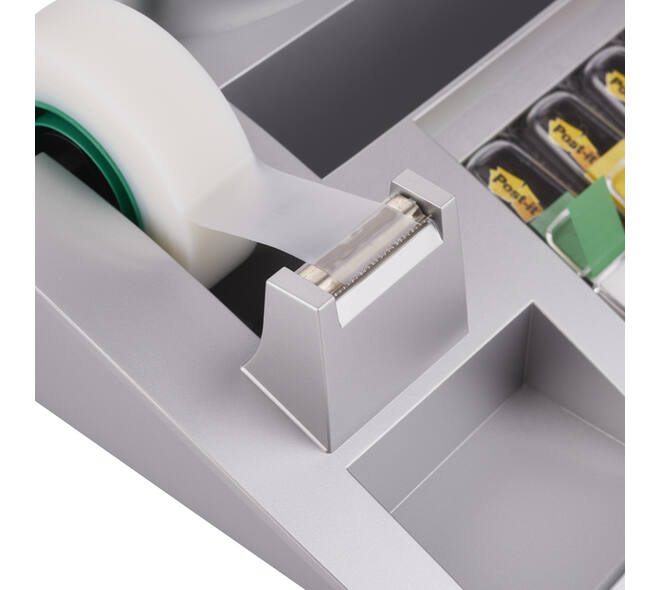 Bureau organiser Post-it C50 zilvergrijs incl inhoud