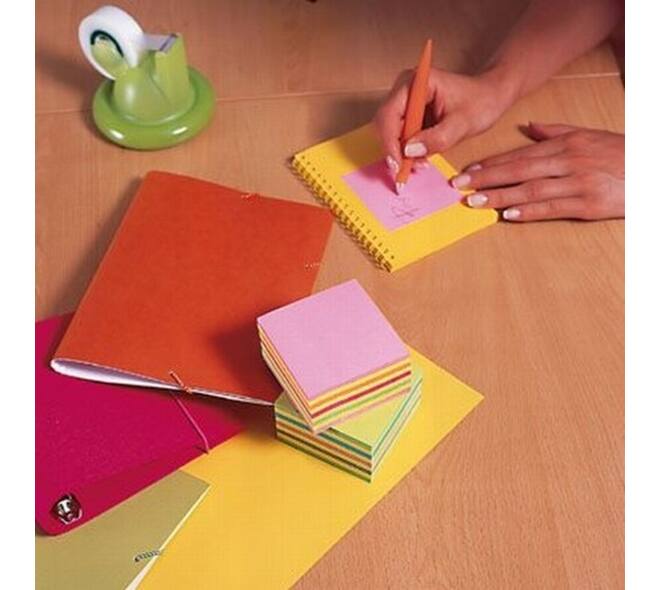 Memoblok Post-it 2028 76x76mm kubus pastel roze