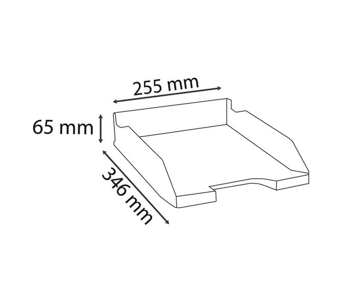 Brievenbak Exacompta Ecoblack zwart