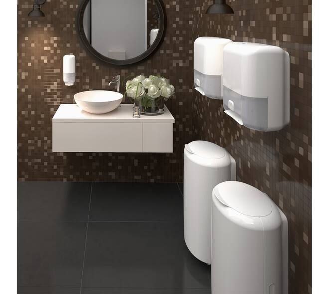 Afvalbak Tork B1 Elevation exclusief deksel 50 liter wit 563000