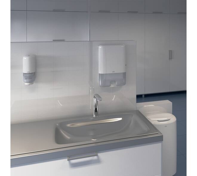 Afvalbak Tork B1 Elevation exclusief deksel 50 liter wit 563000
