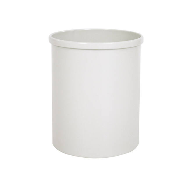 Papierbak Vepabins rond 15liter grijswit