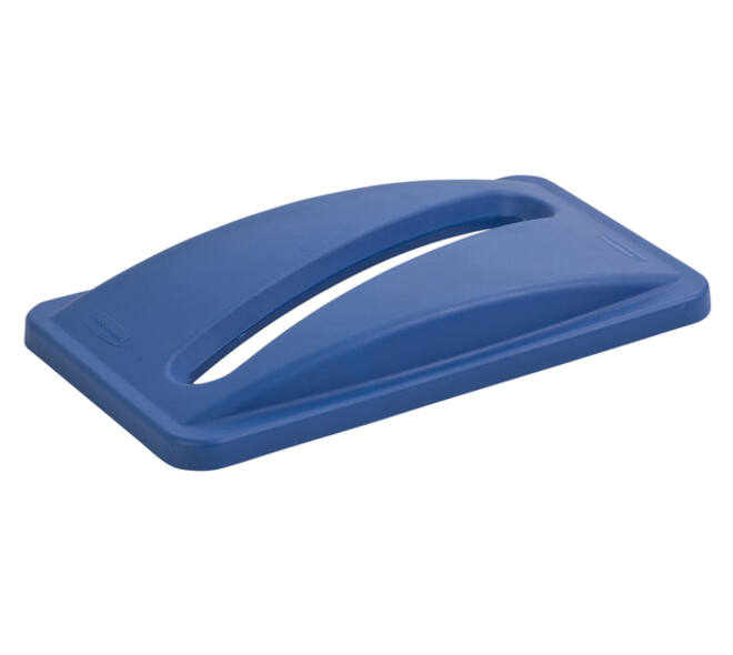 Deksel Rubbermaid Slim Jim Vented inwerpopening voor papier blauw