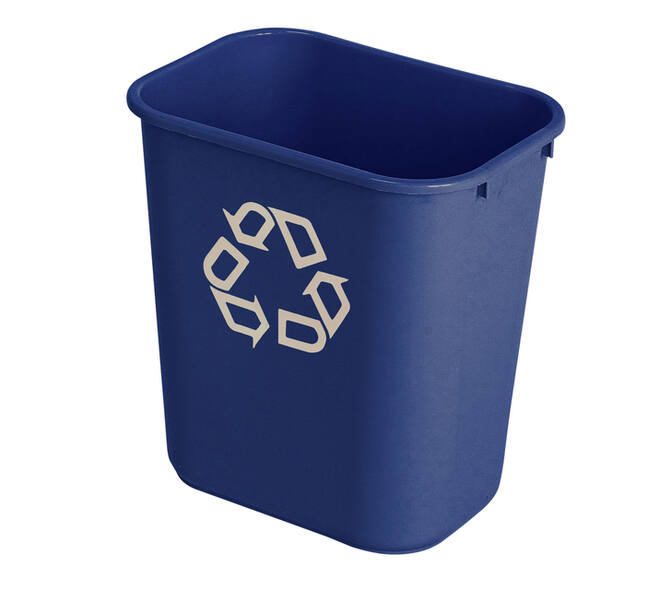 Papierbak Rubbermaid recycling medium 26L blauw
