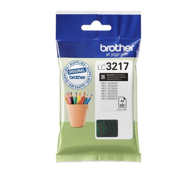 Inktcartridge Brother LC-3217BK zwart