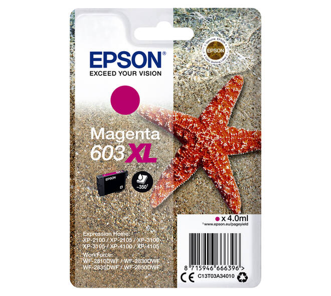 Inktcartridge Epson 603XL T03A3 rood