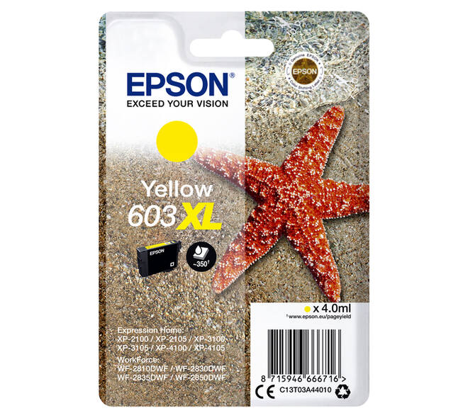 Inktcartridge Epson 603XL T03A4 geel