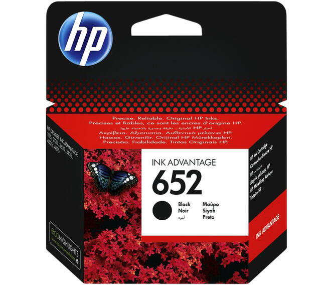 Inktcartridge HP F6V25AE 652 zwart