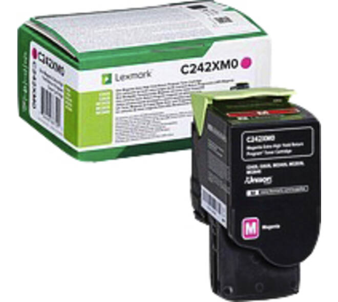 Tonercartridge Lexmark C242XM0 rood