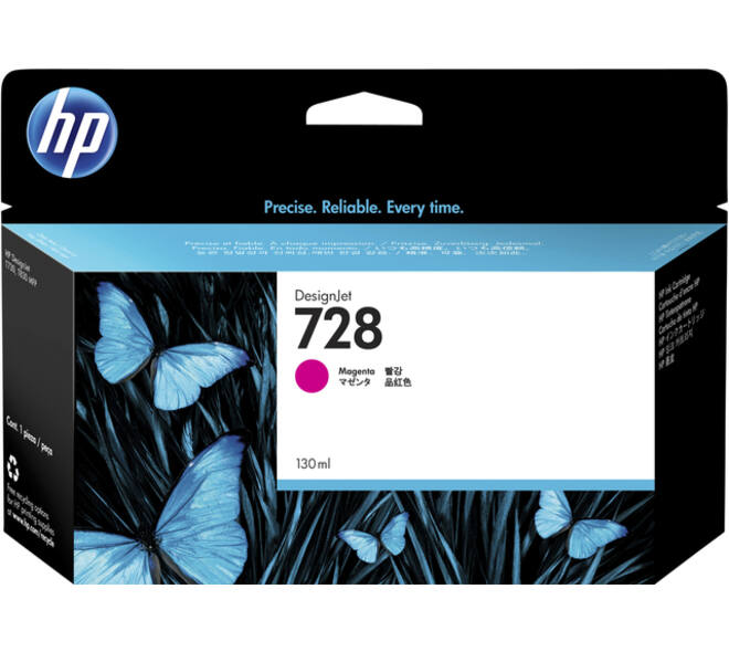 Inktcartridge HP F9J66A 728 rood