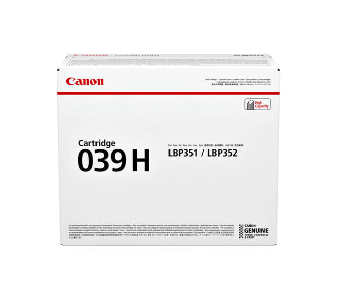 Tonercartridge Canon 039H zwart