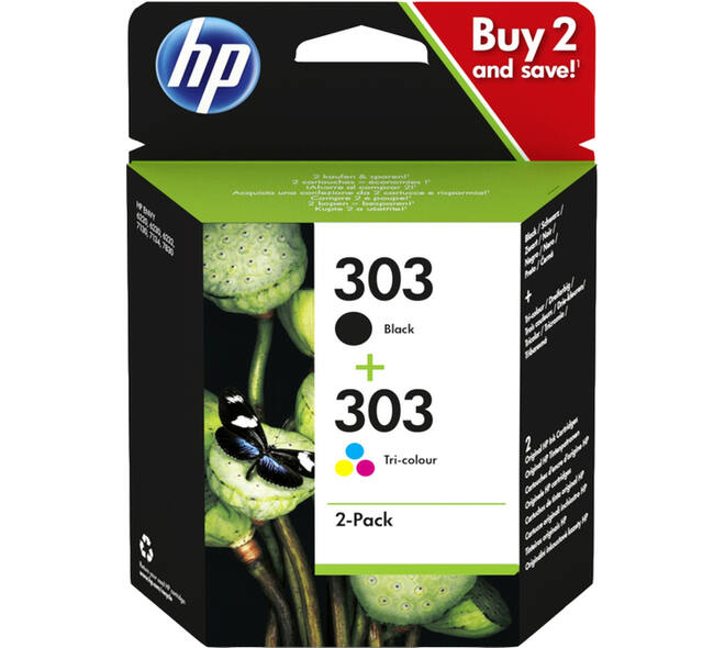Inktcartridge HP 3YM92AE 303 zwart + kleur