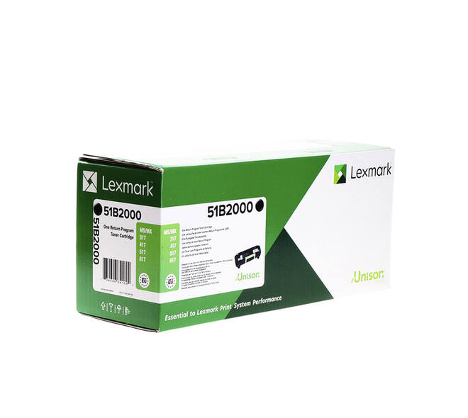 Tonercartridge Lexmark 51B2000 zwart