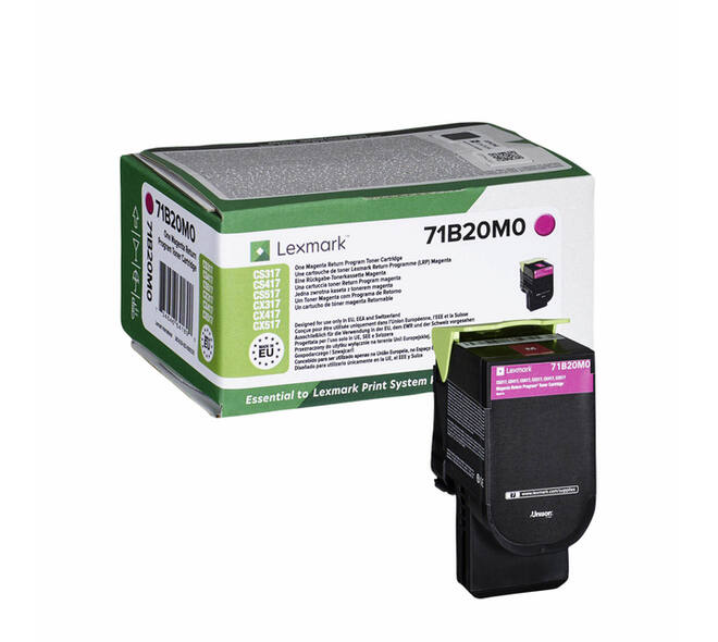 Tonercartridge Lexmark 71B20M0 rood