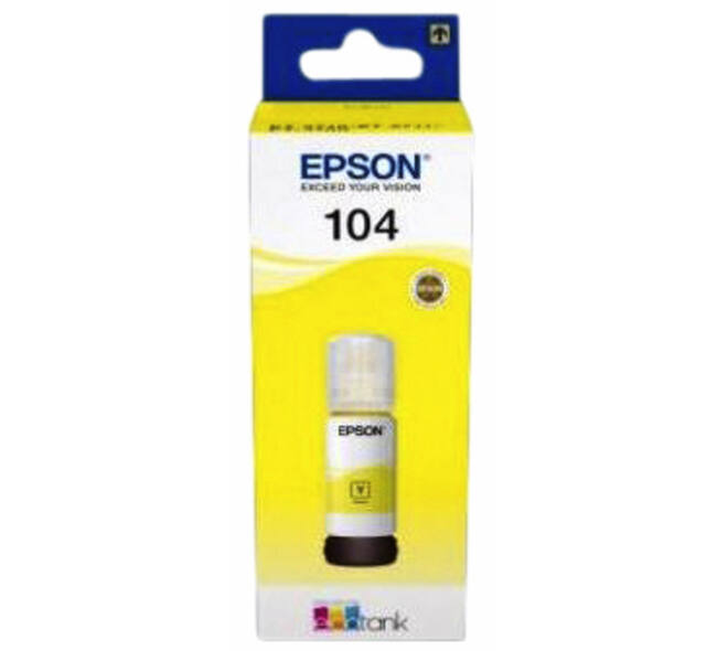 Navulinkt Epson 104 T00P440 geel