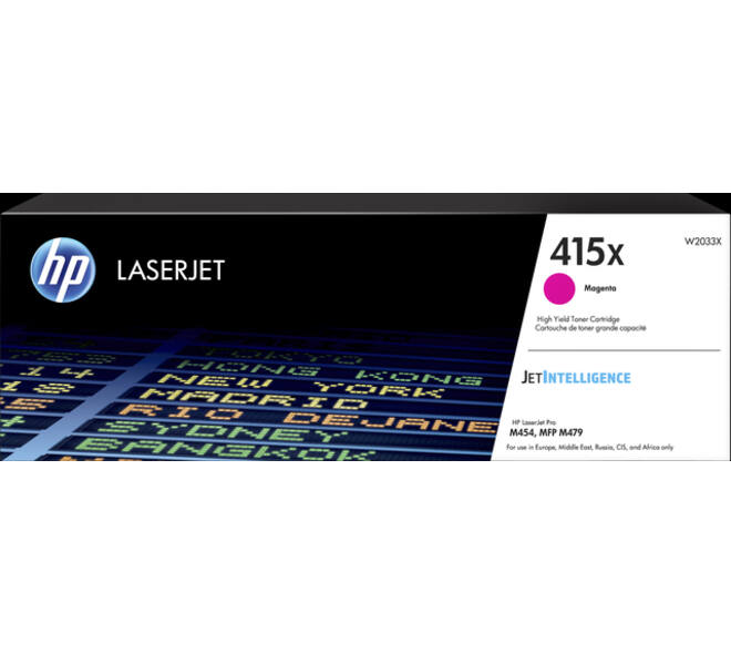 Tonercartridge HP W2033X 415X rood