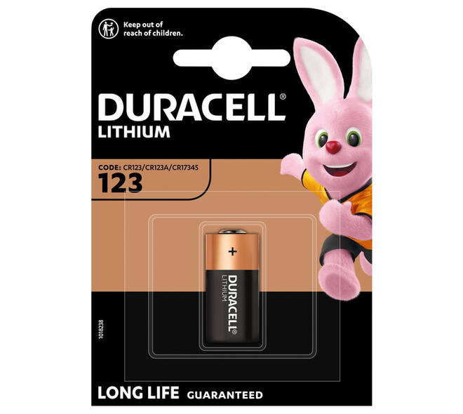 Batterij Duracell 1x CR123 high power lithium
