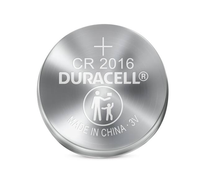Batterij Duracell knoopcel 2xCR2016 lithium Ø20mm 3V-90mAh