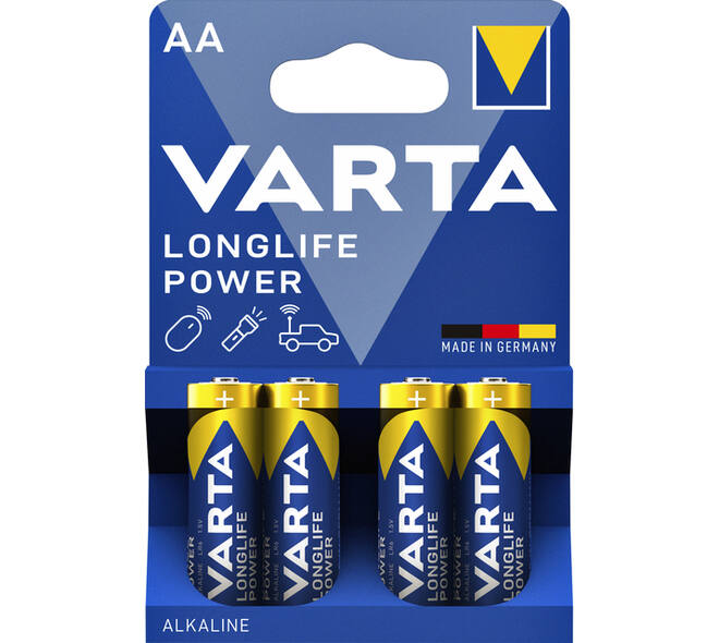 Batterij VARTA Longlife Power 4x AA